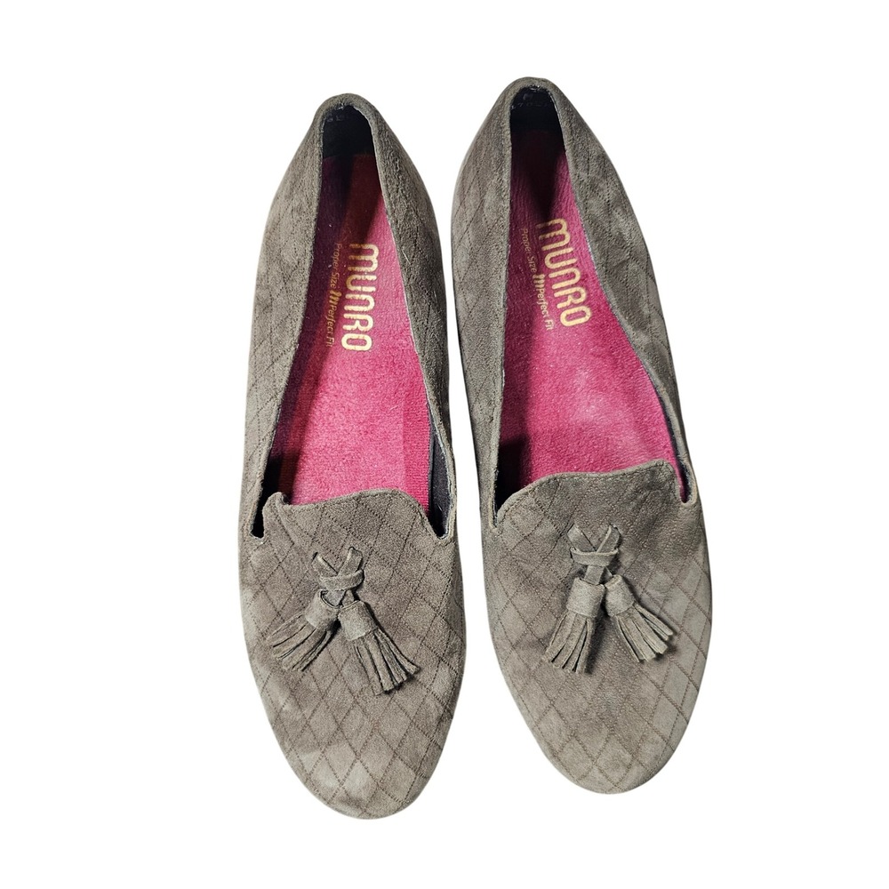 Munro Vintage American Suede Tassel Loafer‎ Slip On Casual Comfort Women Shoes 8